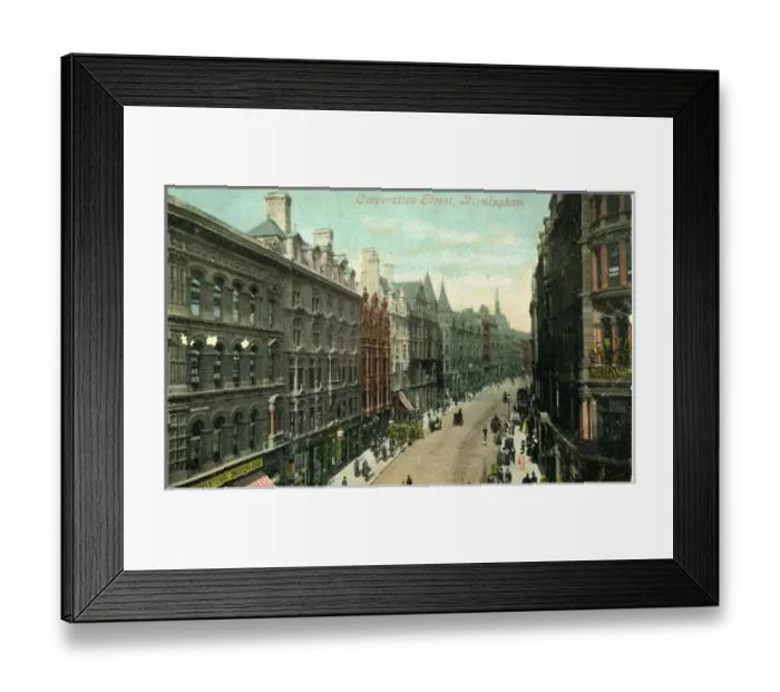 Framed Print : Corporation Street, Birmingham, Warwickshire Framed Print : Corporation Street, Birmingham, Warwickshire