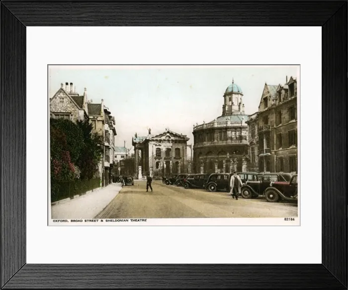 Framed Print : Broad Street, Oxford, Oxfordshire Framed Print : Broad Street, Oxford, Oxfordshire