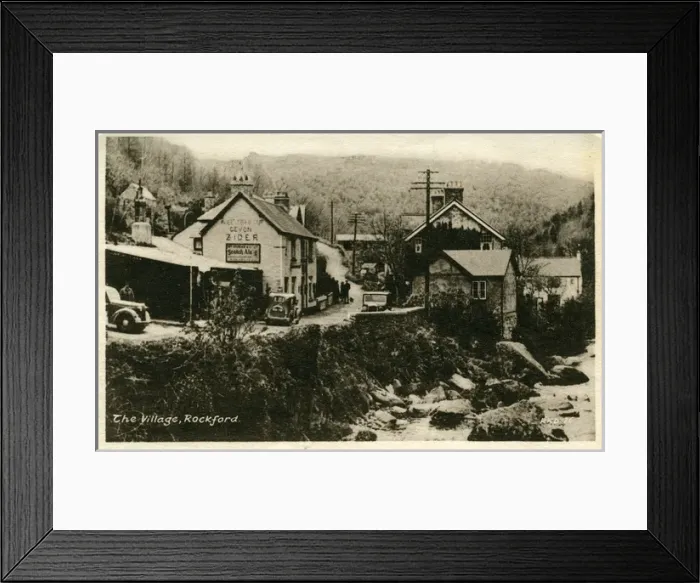 Framed Print : The Village & Rockford Inn, Brendon, Lynton, England Framed Print : The Village & Rockford Inn, Brendon, Lynton, England