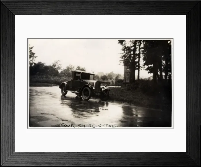Framed Print : Swift Vintage Car, Four Shire Stone, Moreton-in-Marsh, Engla Framed Print : Swift Vintage Car, Four Shire Stone, Moreton-in-Marsh, Engla
