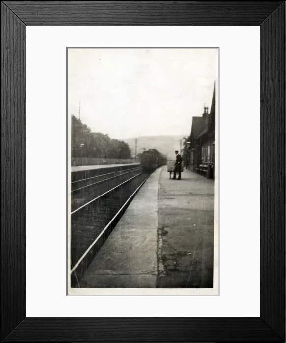 Framed Print : Railway Station, Unknown Location, England Framed Print : Railway Station, Unknown Location, England