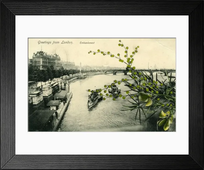 Framed Print : The Embankment, London, England Framed Print : The Embankment, London, England