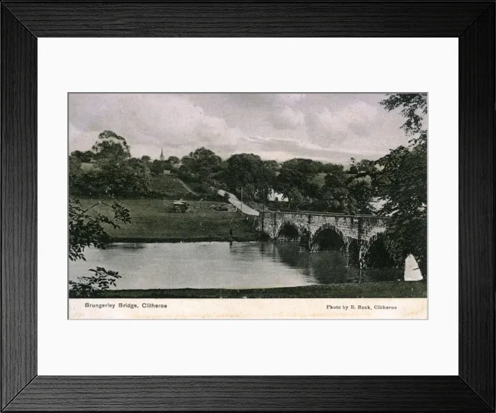 Framed Print : The River Ribble, Brungerley Bridge, Lancashire Framed Print : The River Ribble, Brungerley Bridge, Lancashire