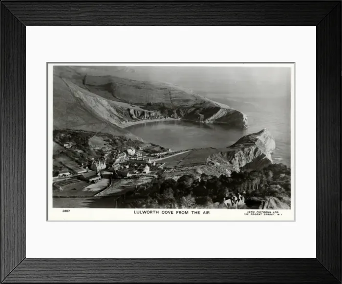 Framed Print : Aerial View, Lulworth Cove, Dorset Framed Print : Aerial View, Lulworth Cove, Dorset