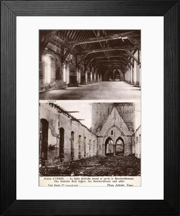 Framed Print : Delbeke Hall, Ypres, West Flanders Framed Print : Delbeke Hall, Ypres, West Flanders