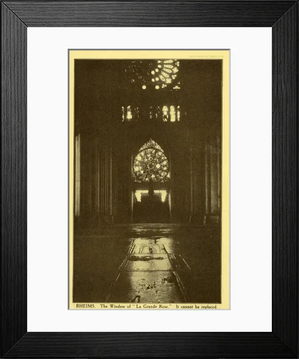 Framed Print : The Cathedral, Rheims, Marne Framed Print : The Cathedral, Rheims, Marne