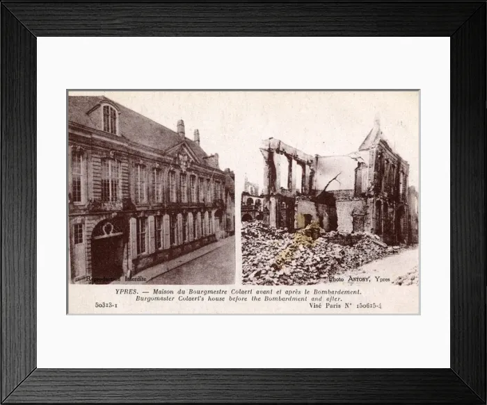 Framed Print : Burgomasters House, Ypres, West Flanders Framed Print : Burgomasters House, Ypres, West Flanders