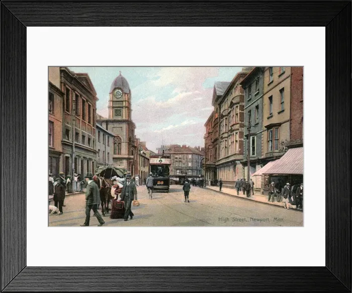 Framed Print : High Street, Newport, Monmouthshire Framed Print : High Street, Newport, Monmouthshire