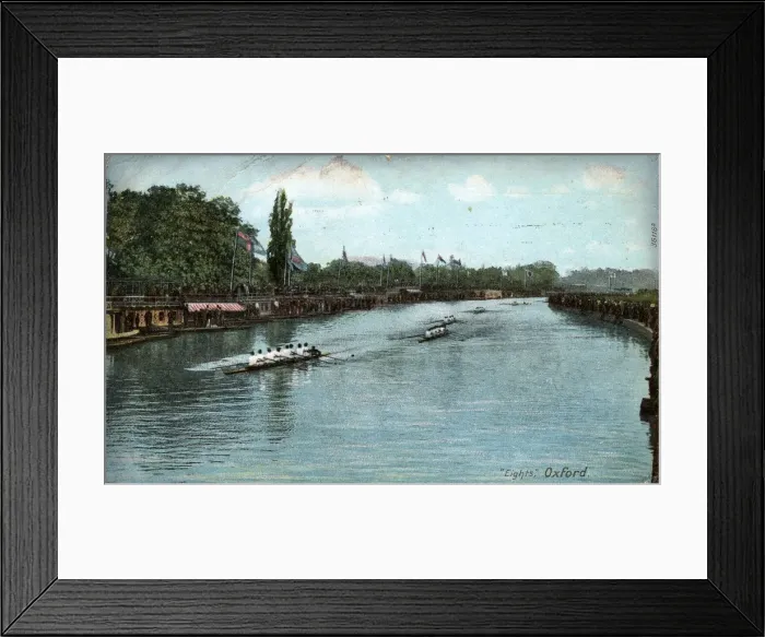 Framed Print : Rowing Eights, Oxford, Oxfordshire Framed Print : Rowing Eights, Oxford, Oxfordshire