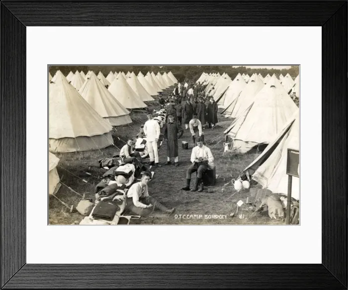 Framed Print : World War One Army Camp, Bordon, England Framed Print : World War One Army Camp, Bordon, England