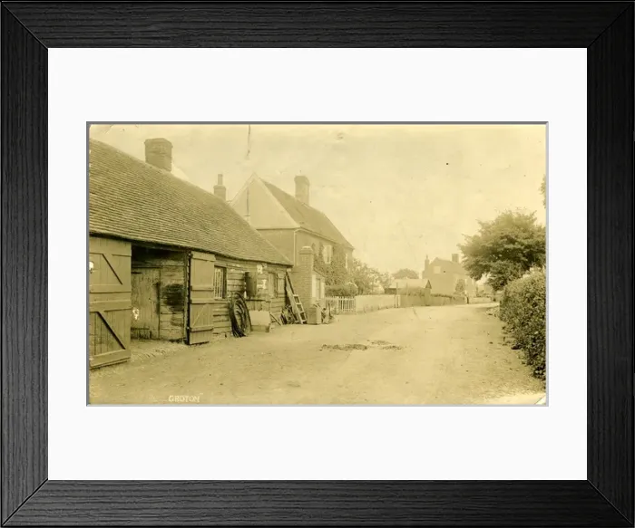 Framed Print : Church Street, Groton, Sudbury, England Framed Print : Church Street, Groton, Sudbury, England