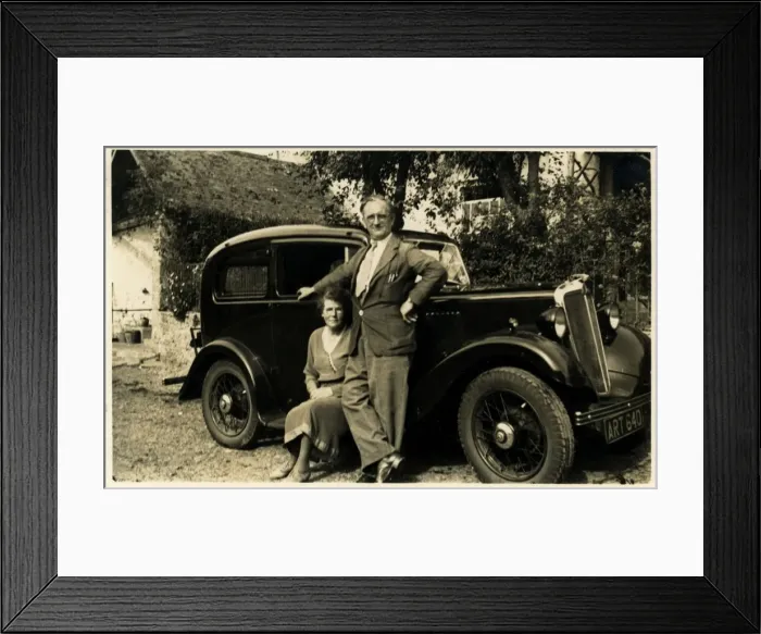 Framed Print : Morris Eight Vintage Car, England Framed Print : Morris Eight Vintage Car, England