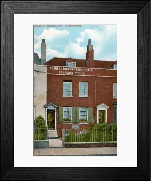 Framed Print : Dickens Birthplace, Portsmouth, Hampshire Framed Print : Dickens Birthplace, Portsmouth, Hampshire