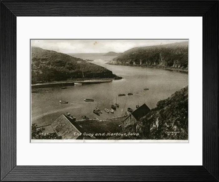 Framed Print : The Quay & Harbour, Solva, Pembrokeshire Framed Print : The Quay & Harbour, Solva, Pembrokeshire