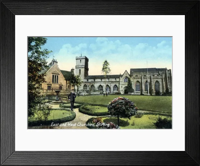 Framed Print : East & West Churches, Stirling, Stirlingshire Framed Print : East & West Churches, Stirling, Stirlingshire