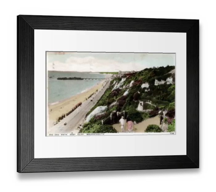 Framed Print : East Cliff, Bournemouth, Dorset Framed Print : East Cliff, Bournemouth, Dorset