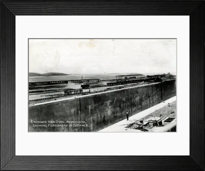 Framed Print : New Dock, Avonmouth, Bristol County Framed Print : New Dock, Avonmouth, Bristol County