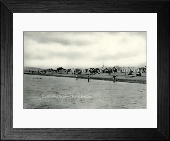 Framed Print : Marine Bathing Cove, Exmouth, Devon Framed Print : Marine Bathing Cove, Exmouth, Devon