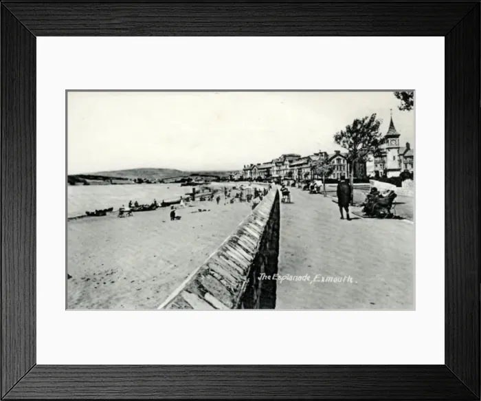 Framed Print : The Esplanade, Exmouth, Devon Framed Print : The Esplanade, Exmouth, Devon
