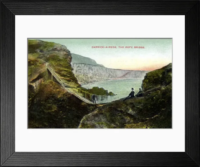 Framed Print : The Carrick-a-Rede Rope Bridge, Ballintoy, County Antrim Framed Print : The Carrick-a-Rede Rope Bridge, Ballintoy, County Antrim