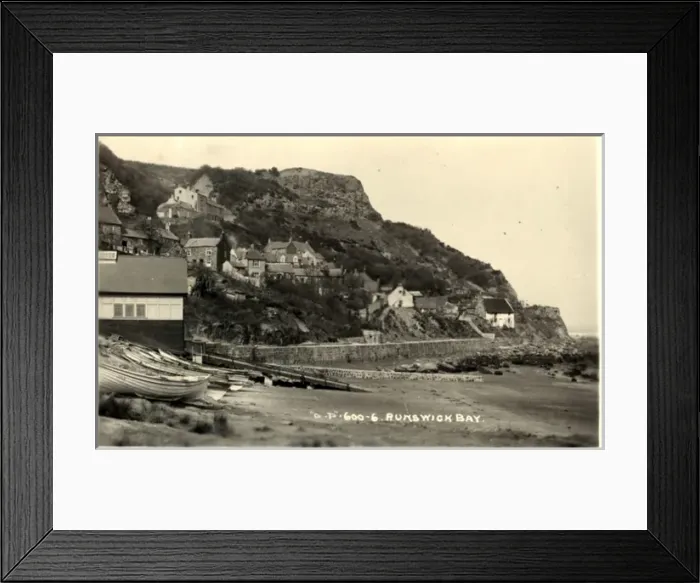 Framed Print : The Village, Runswick Bay, Yorkshire Framed Print : The Village, Runswick Bay, Yorkshire