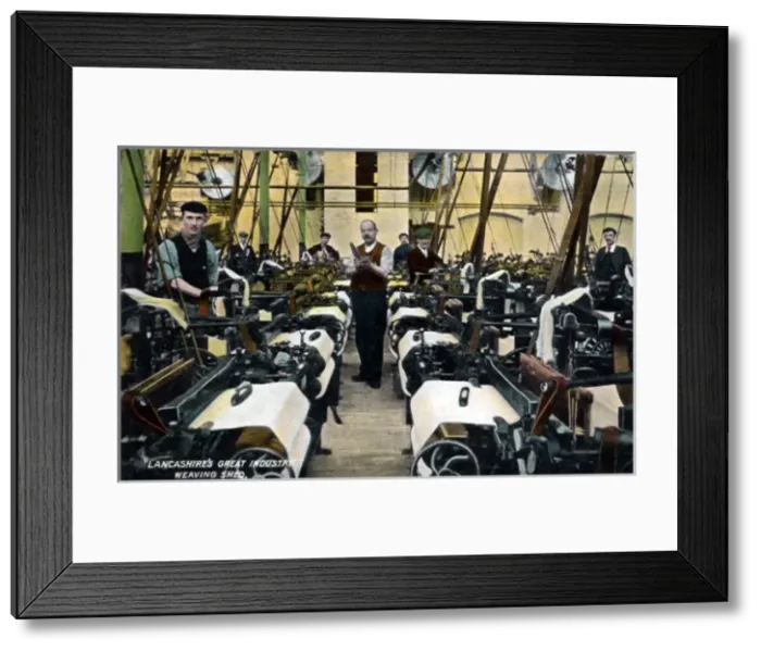 Framed Print : Weaving Shed, Lancashire Framed Print : Weaving Shed, Lancashire