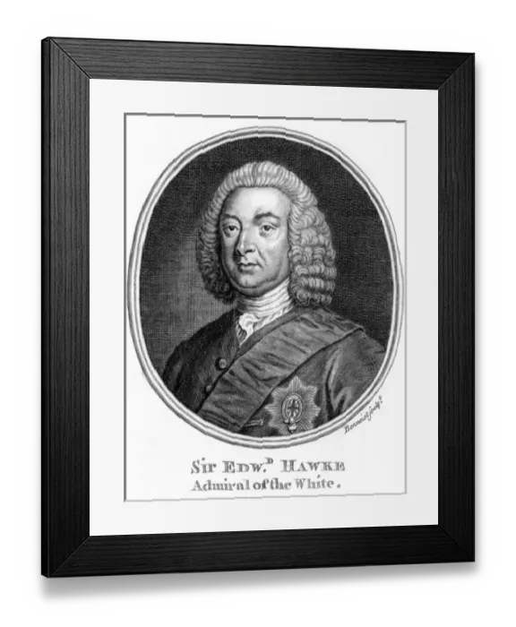 Framed Print : Sir Edward Hawke, 1st Baron Hawke Framed Print : Sir Edward Hawke, 1st Baron Hawke
