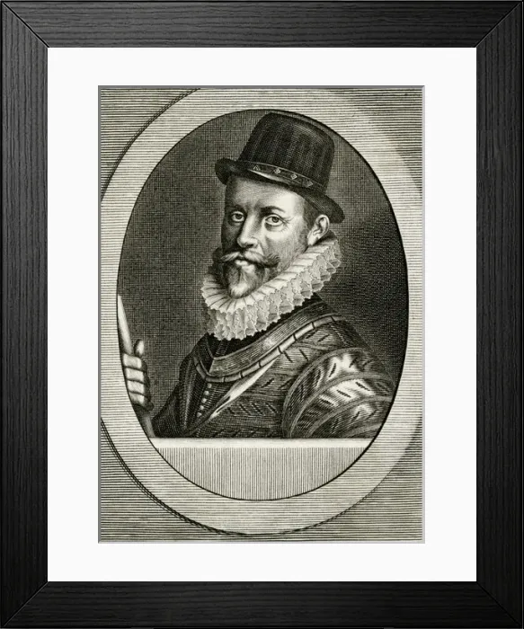 Framed Print : Sir John Hawkins - English shipbuilder, naval commander Framed Print : Sir John Hawkins - English shipbuilder, naval commander
