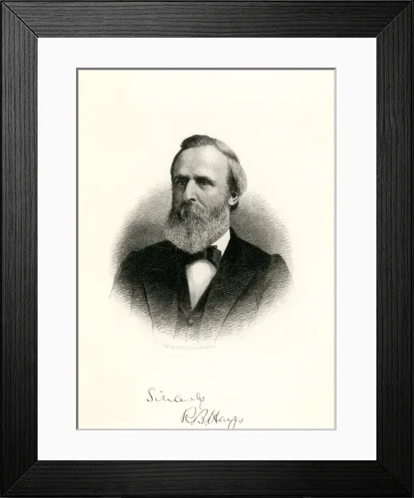 Framed Print : Rutherford Hayes - 19th President of the United States Framed Print : Rutherford Hayes - 19th President of the United States
