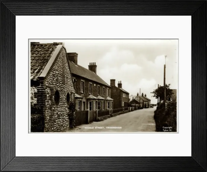 Framed Print : Middle Street, Trimingham, Norfolk Framed Print : Middle Street, Trimingham, Norfolk