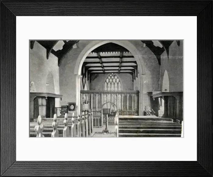 Framed Print : All Hallows Church, Mitton, Lancashire
