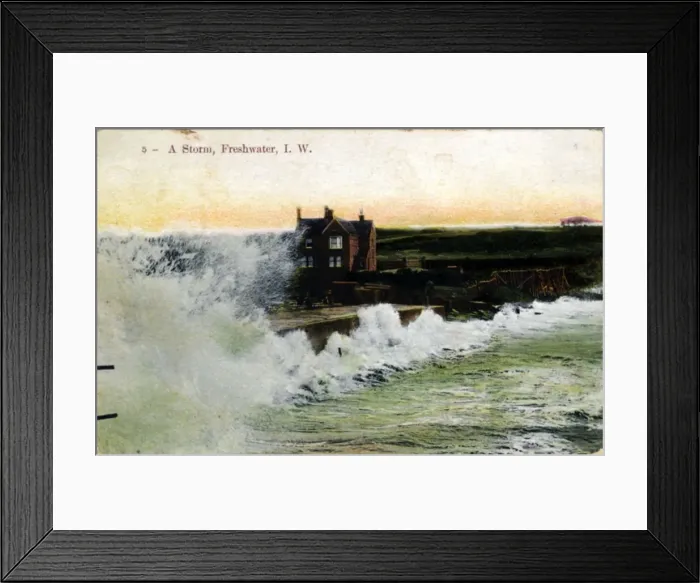 Framed Print : A Storm, Freshwater, Isle of Wight Framed Print : A Storm, Freshwater, Isle of Wight