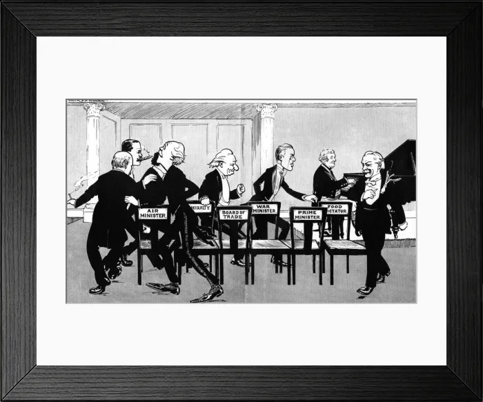 Framed Print : Musical Chairs: A little party at Downing Street Framed Print : Musical Chairs: A little party at Downing Street