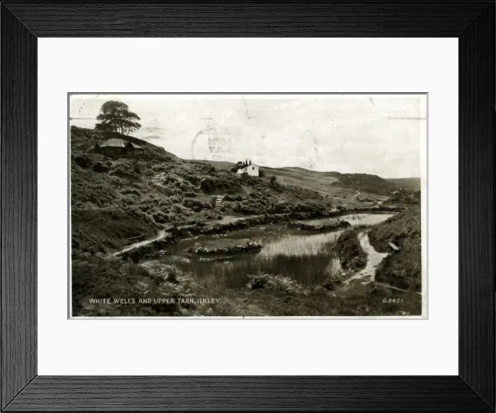 Framed Print : White Wells & Upper Tarn, Ilkley, Yorkshire Framed Print : White Wells & Upper Tarn, Ilkley, Yorkshire