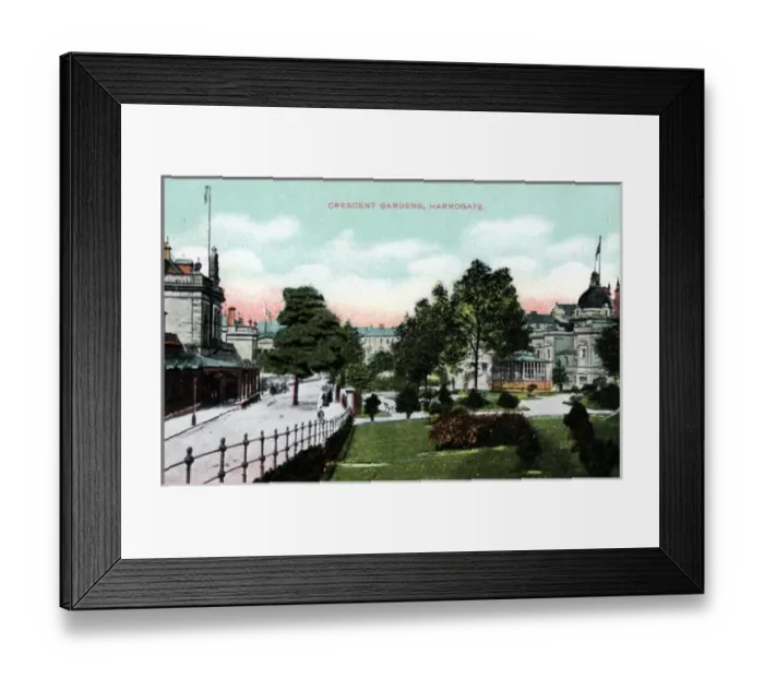 Framed Print : Crescent Gardens, Harrogate, Yorkshire Framed Print : Crescent Gardens, Harrogate, Yorkshire