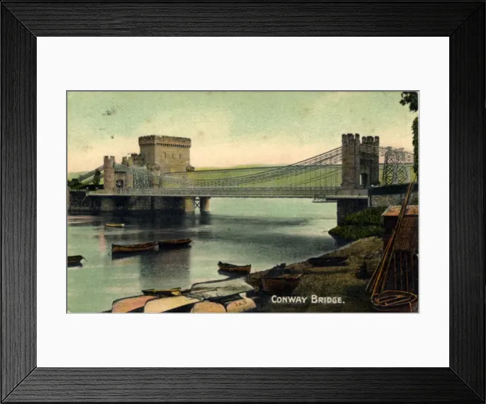 Framed Print : Conwy Bridge, Conwy, Clwyd - Conwy Framed Print : Conwy Bridge, Conwy, Clwyd - Conwy
