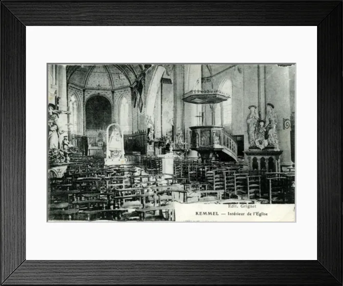 Framed Print : Church Interior, Kemmel, West Flanders Framed Print : Church Interior, Kemmel, West Flanders