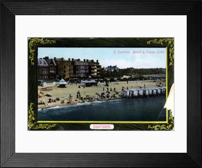 Framed Print : East Beach & Canoe Lake, Southsea, Hampshire Framed Print : East Beach & Canoe Lake, Southsea, Hampshire