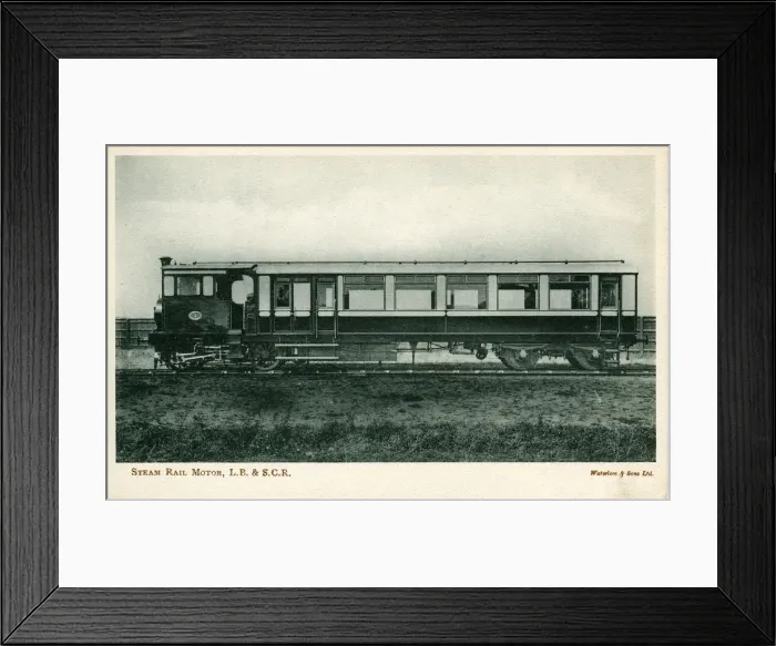Framed Print : Steam Rail Motor Carriage