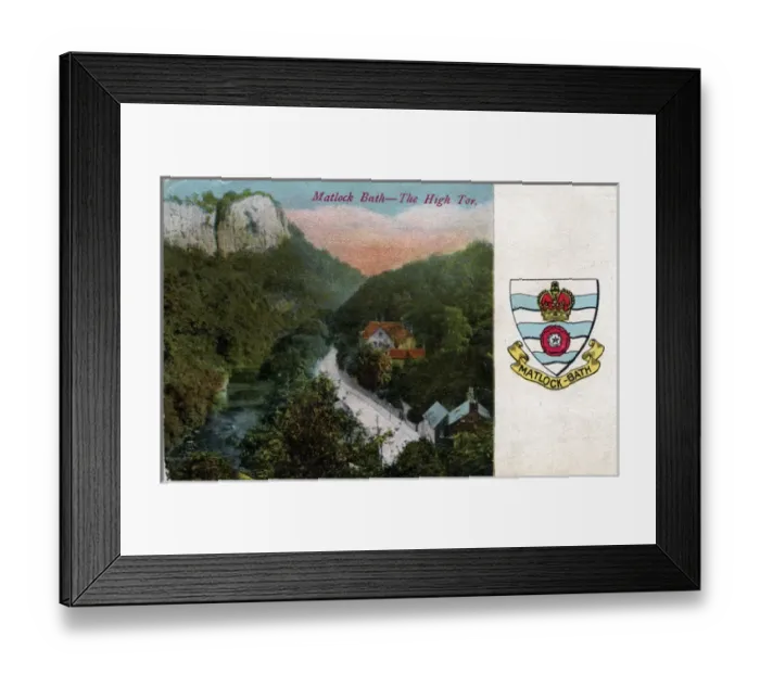 Framed Print : The High Tor, Matlock Bath, Derbyshire Framed Print : The High Tor, Matlock Bath, Derbyshire