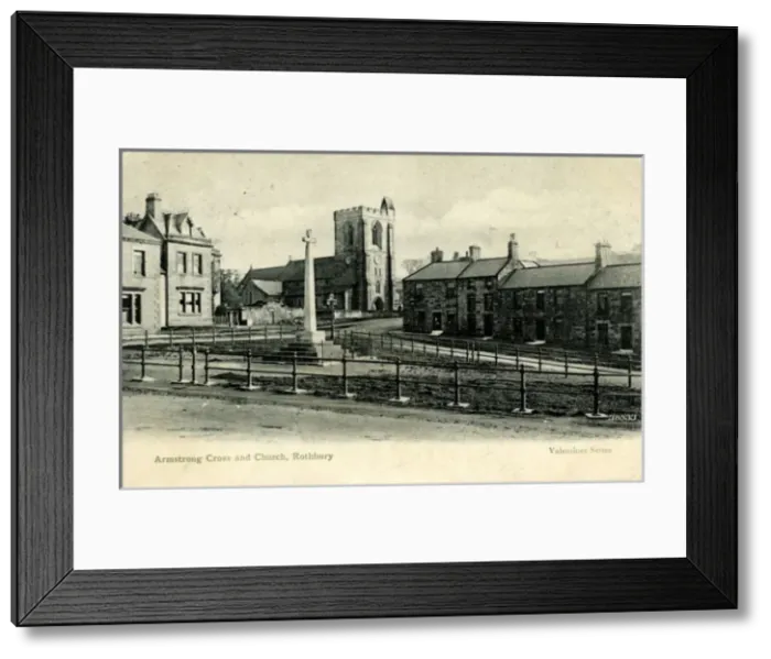 Framed Print : Armstrong Cross & Church, Rothbury, Northumberland Framed Print : Armstrong Cross & Church, Rothbury, Northumberland