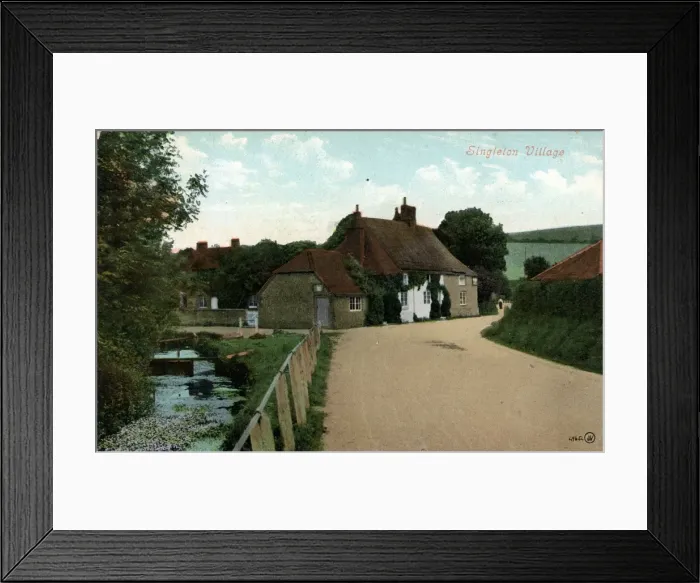 Framed Print : The Village, Singleton, Chichester, England Framed Print : The Village, Singleton, Chichester, England