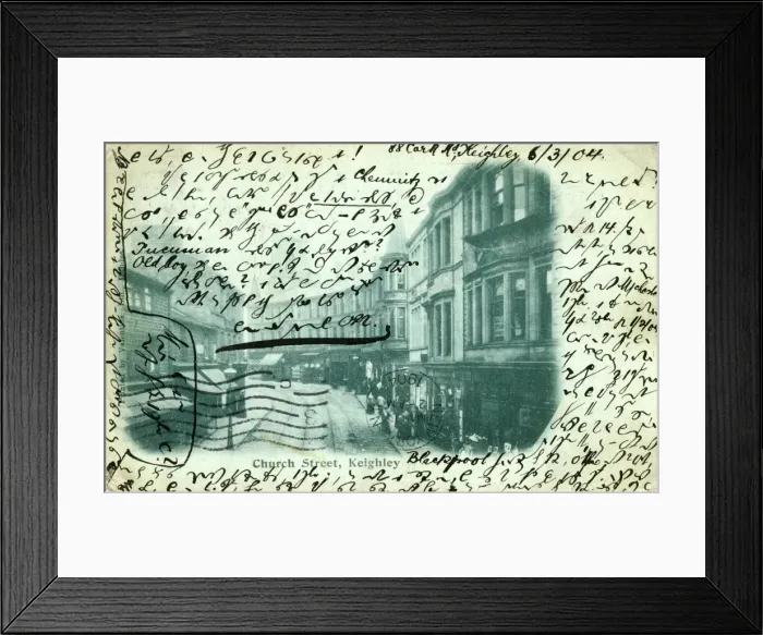 Framed Print : ChurchStreet, Keighley, England Framed Print : ChurchStreet, Keighley, England