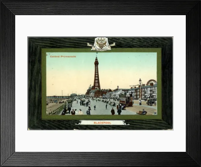 Framed Print : Central Promenade, Blackpool, Lancashire Framed Print : Central Promenade, Blackpool, Lancashire