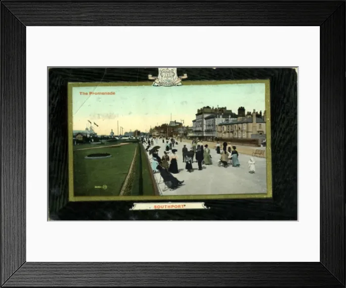 Framed Print : The Promenade, Southport, Lancashire Framed Print : The Promenade, Southport, Lancashire