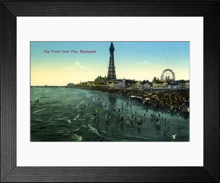 Framed Print : The Seafront & Tower, Blackpool, Lancashire Framed Print : The Seafront & Tower, Blackpool, Lancashire