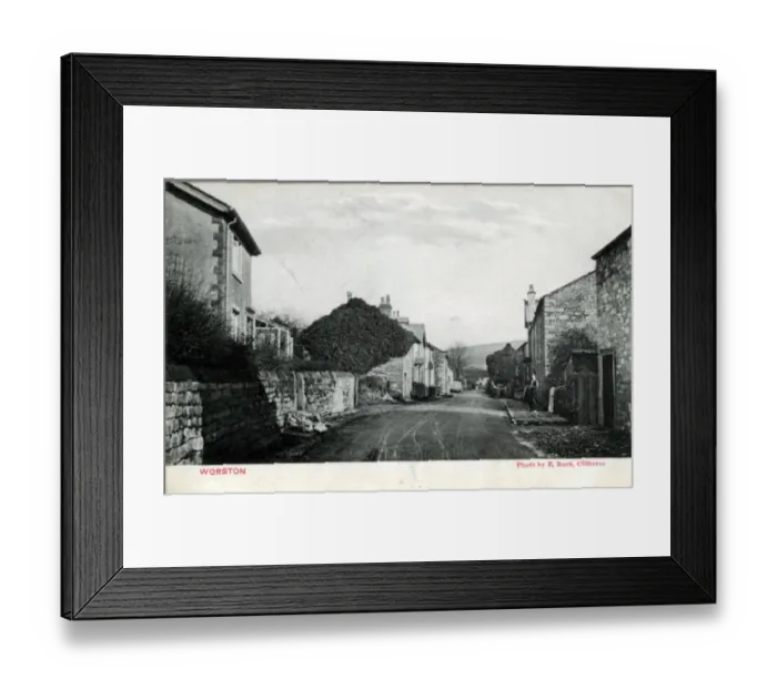Framed Print : The Village, Worston, Lancashire Framed Print : The Village, Worston, Lancashire
