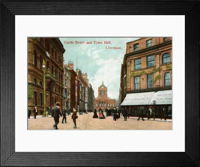 Framed Print : Castle Street, Liverpool, Lancashire Framed Print : Castle Street, Liverpool, Lancashire