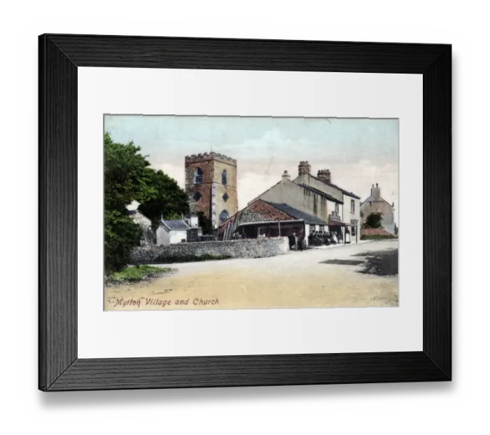 Framed Print : The Village & Church, Mytton, Lancashire Framed Print : The Village & Church, Mytton, Lancashire
