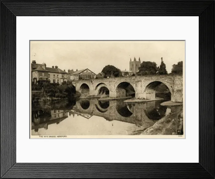 Framed Print : The Wye Bridge, Hereford, Herefordshire Framed Print : The Wye Bridge, Hereford, Herefordshire